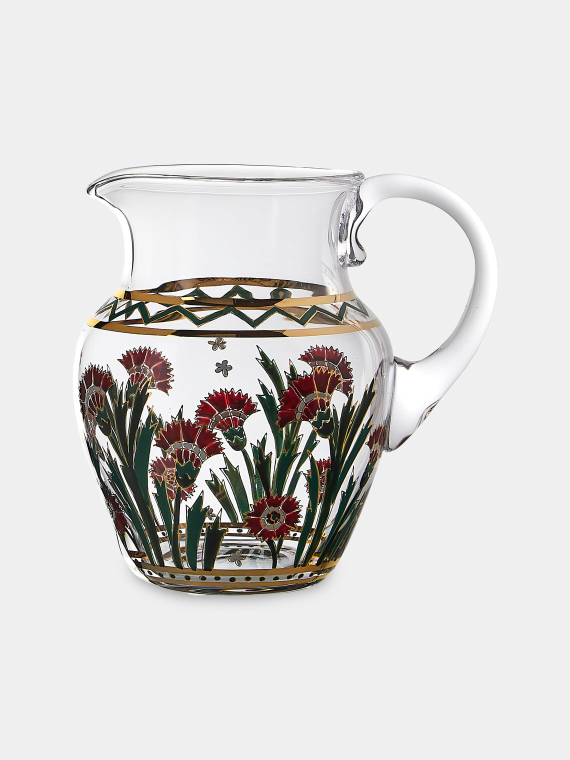 Lobmeyr - Persian Flowers Hand-Blown Crystal Water Pitcher - Multiple - ABASK - 