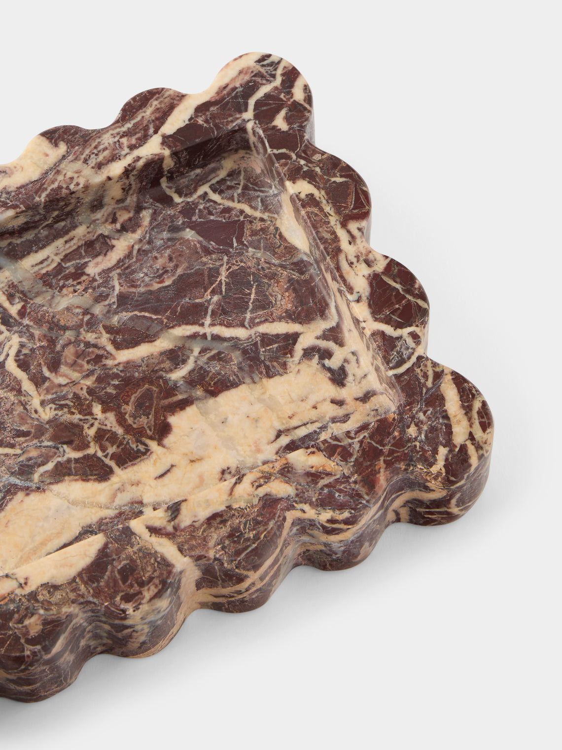 Anastasio Home - 512 Marble Tray (12in/30.5cm) - Brown - ABASK