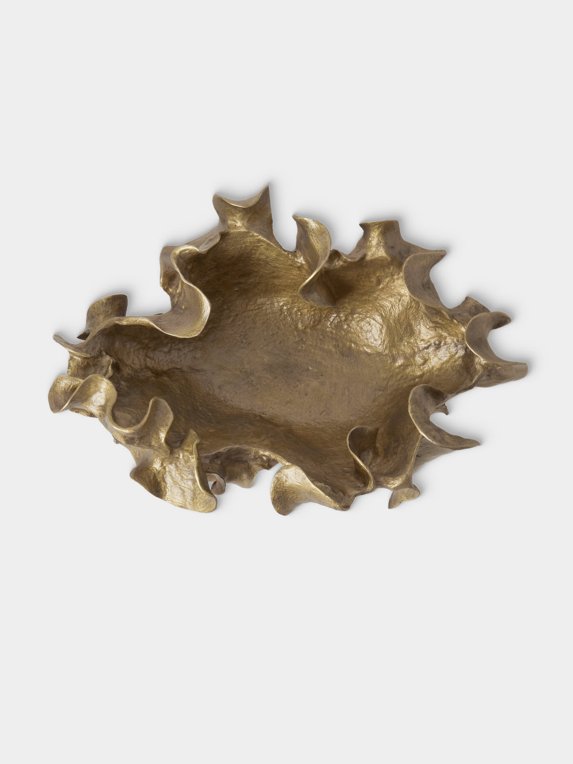 Viya - Saffron Brass Bowl - Brass - ABASK