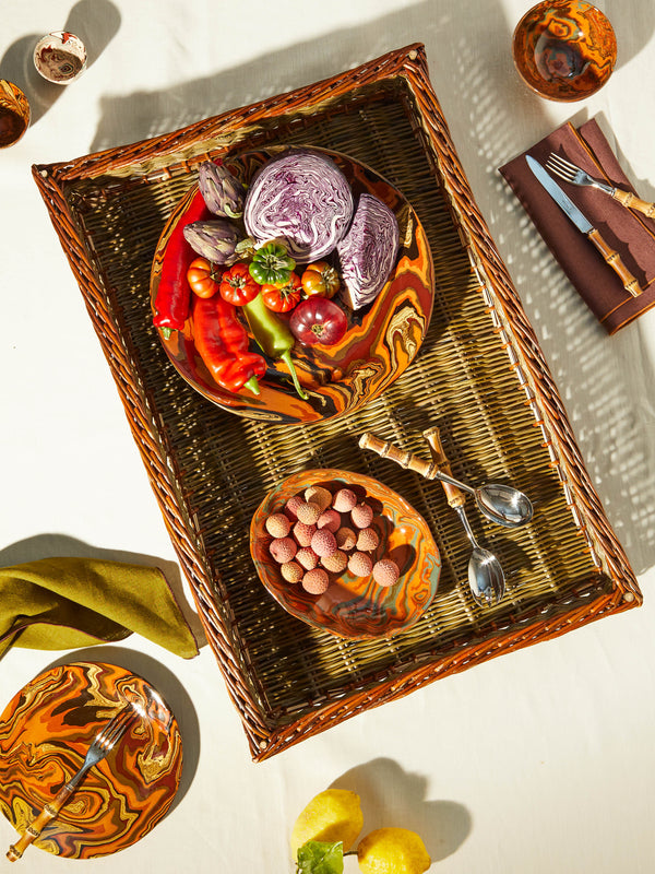 Benjamin Nauleau - Handwoven Willow Large Tray -  - ABASK