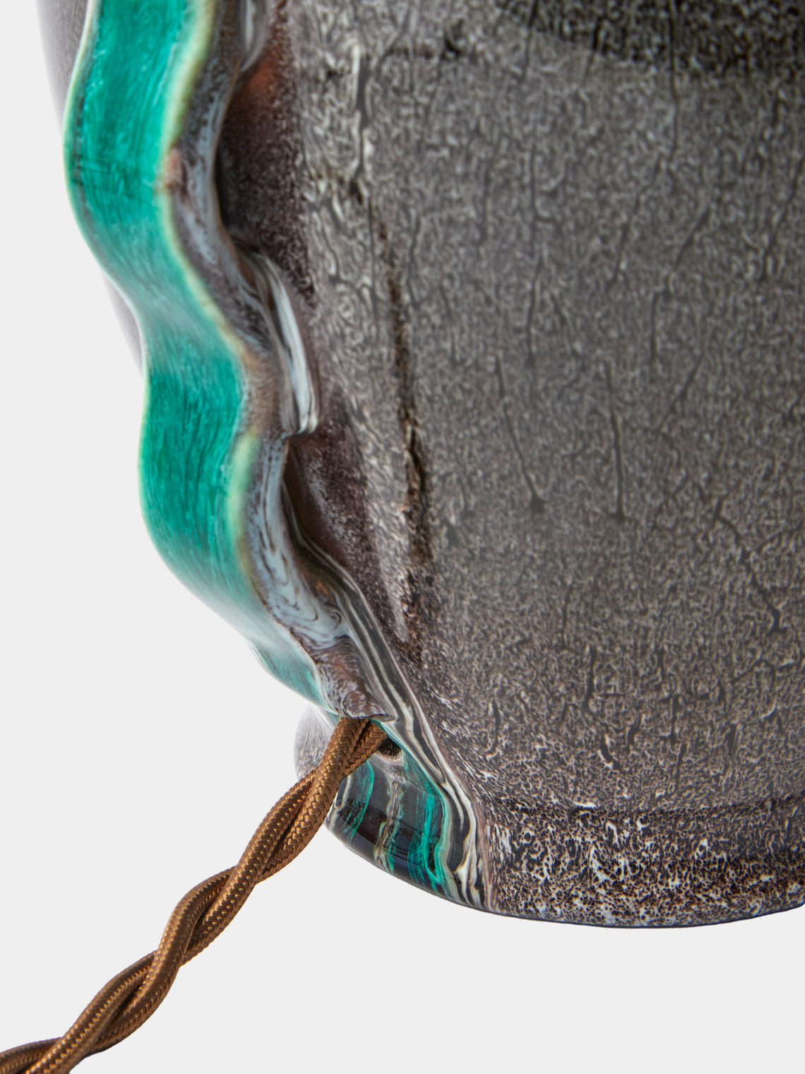 Antique and Vintage - Mid-Century Accolay Ceramic Table Lamp - Blue - ABASK
