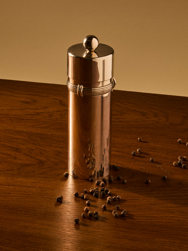 Antique and Vintage - 20th-Century Silver-Plated Pepper Mill - Silver - ABASK