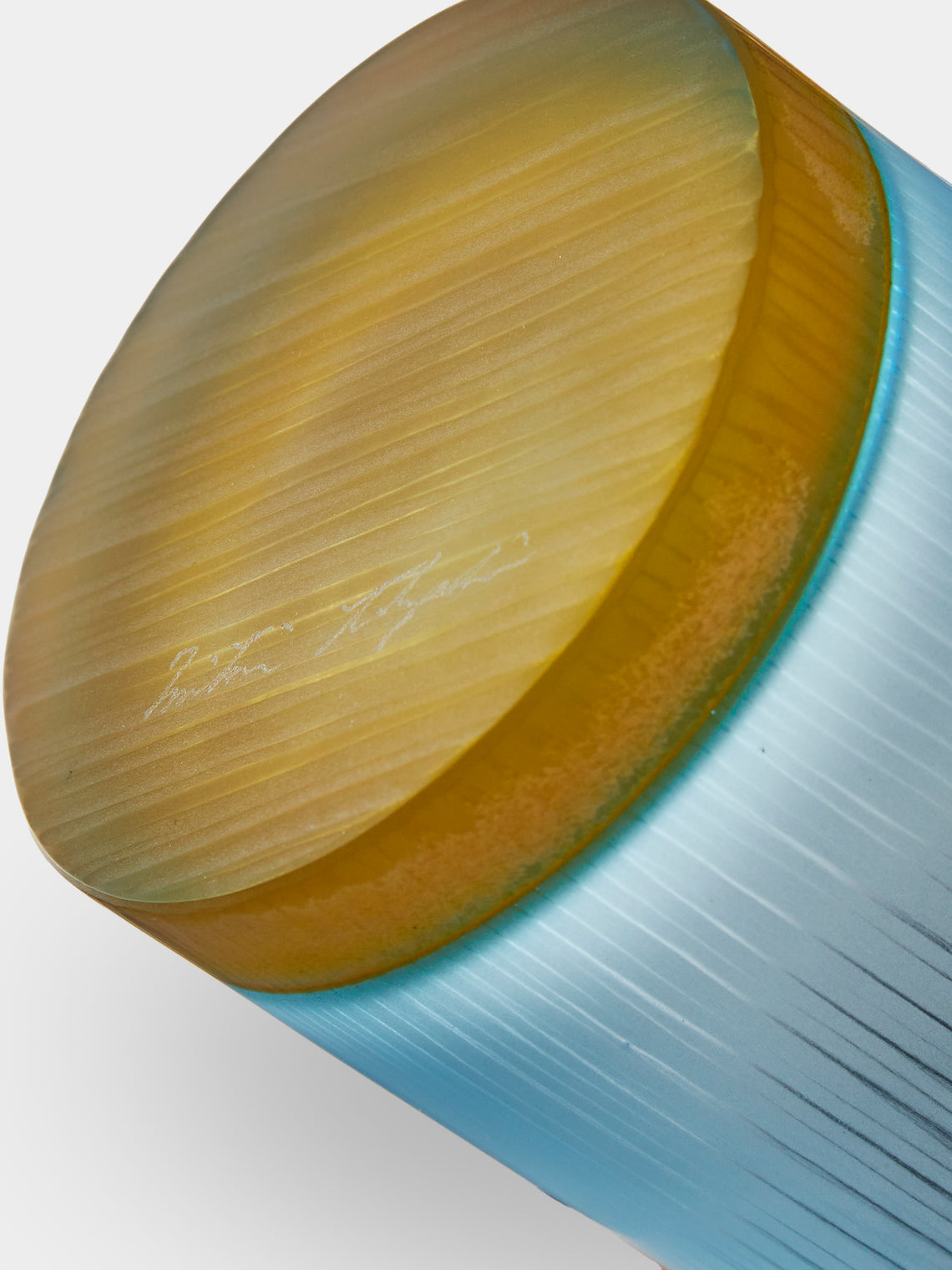 Takeyoshi Mitsui - Silence Hand-Blown Glass Highballs (Set of 2) - Blue - ABASK