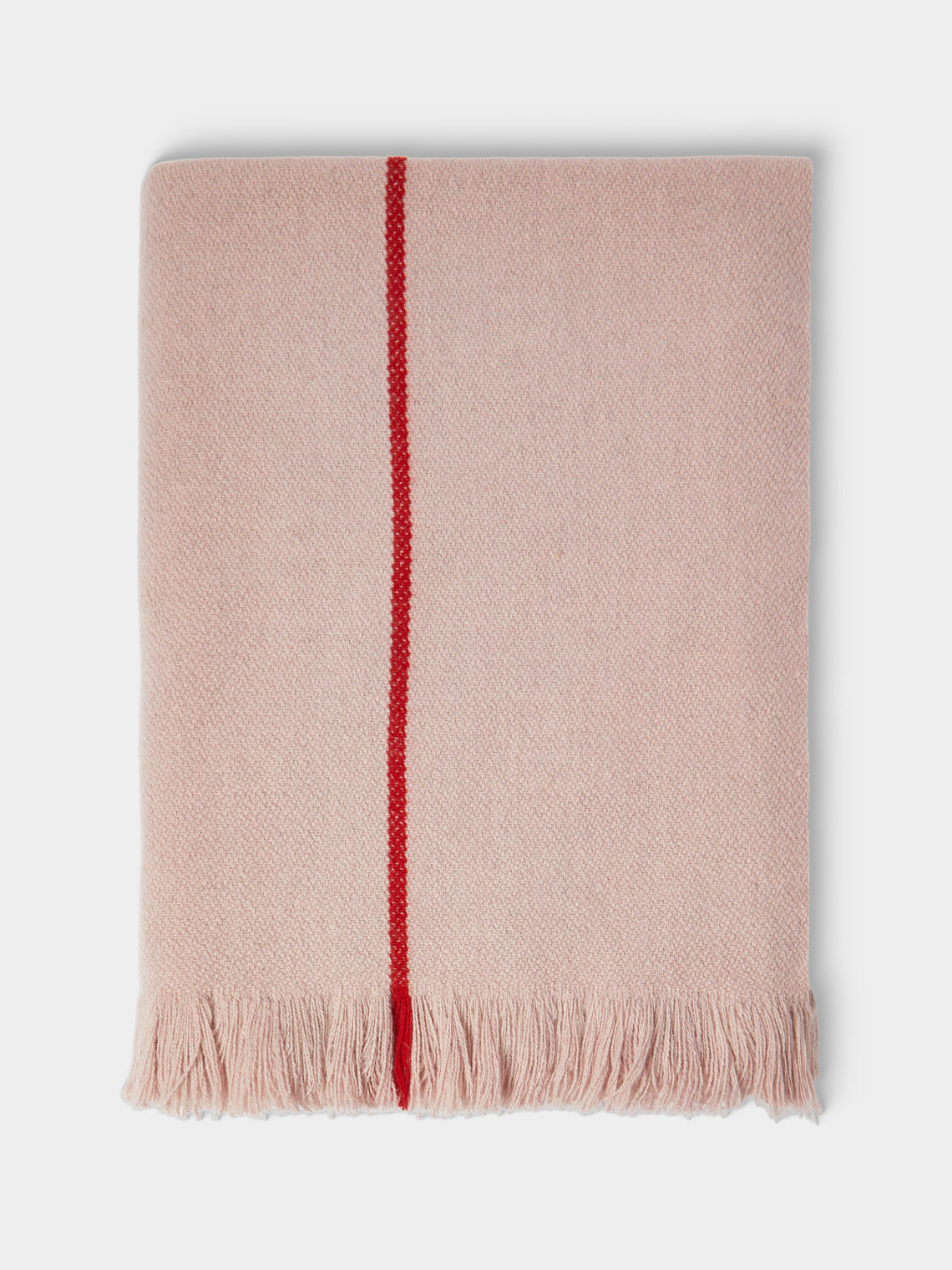 Otherways - 3 Lines Handwoven Yak Blanket (79in/2m) - Pink - ABASK