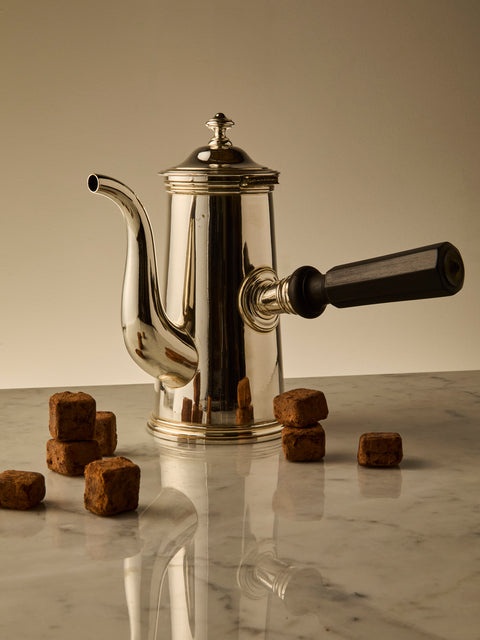 Antique and Vintage - 1950s Christofle Silver-Plated Chocolatiere - Silver - ABASK