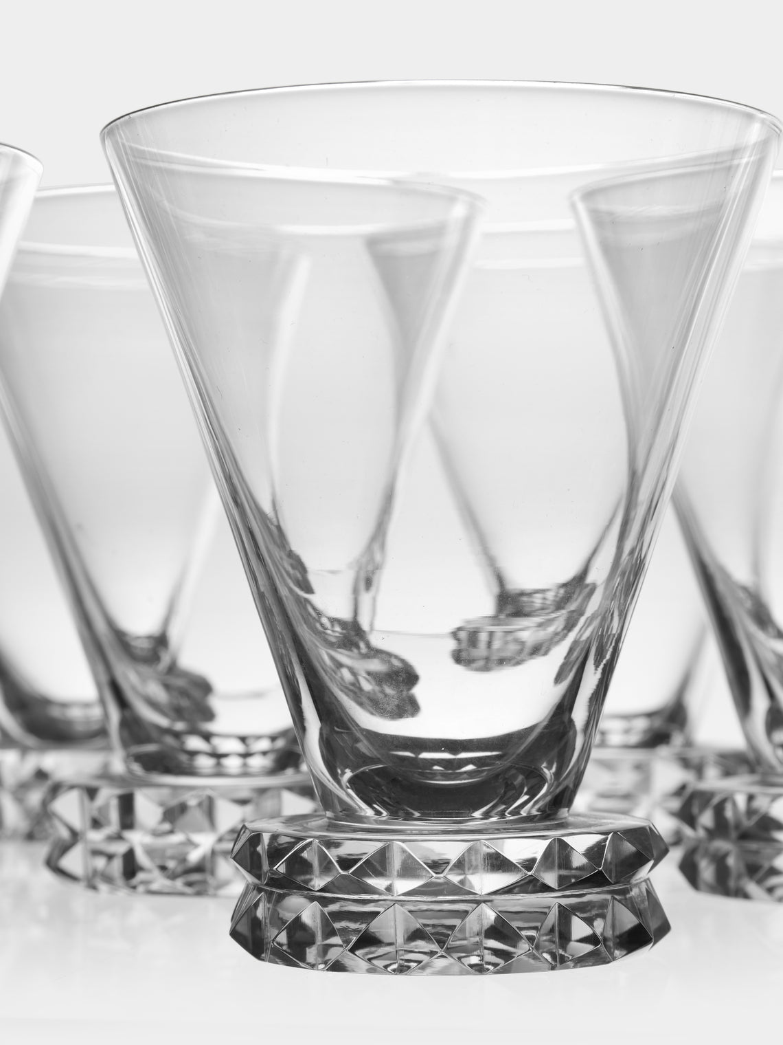 Antique and Vintage - Mid-20th-Century Baccarat Crystal Wine Glasses (Set of 12) - Clear - ABASK