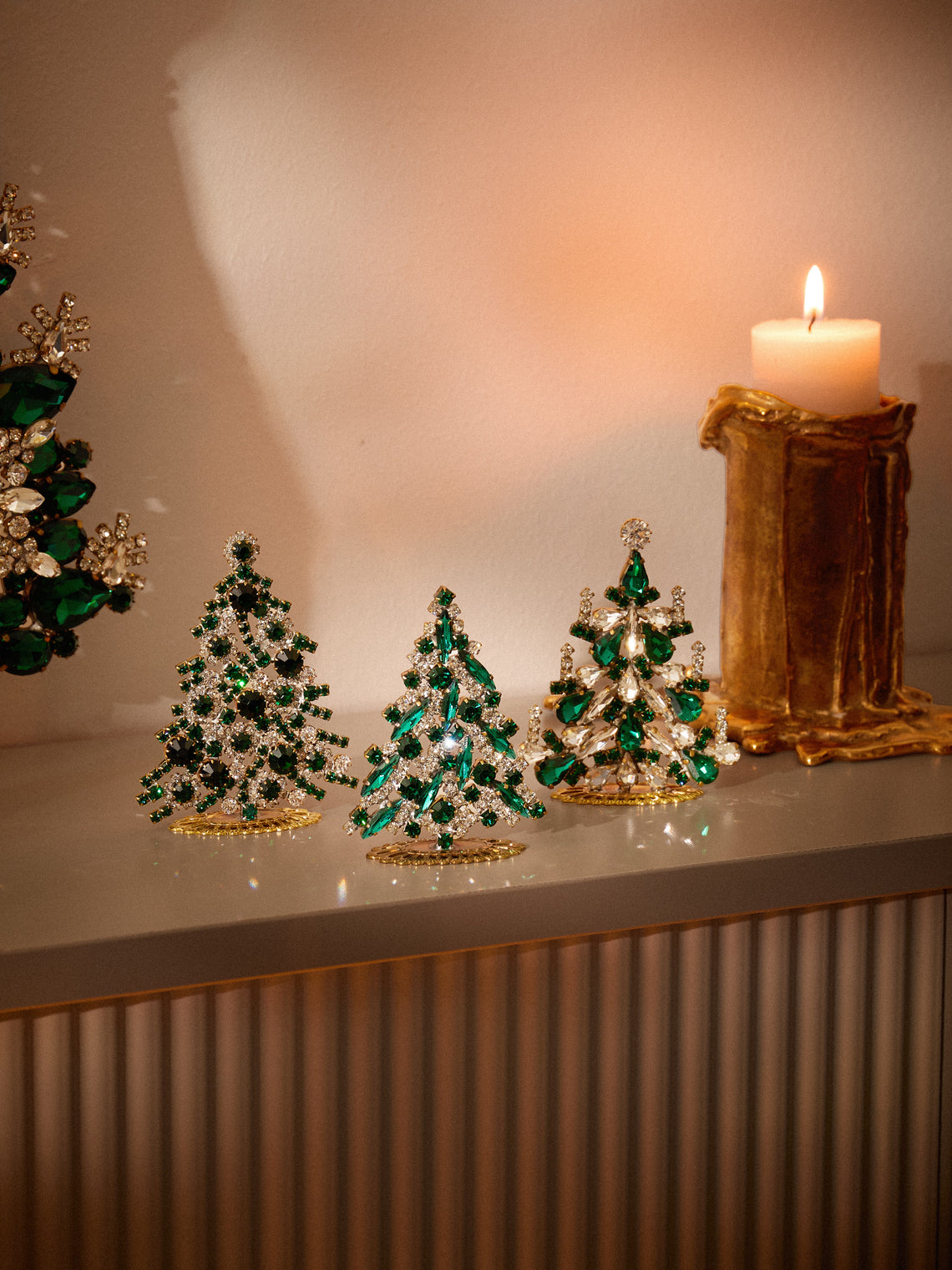 ABASK Decorations - Magical Czech Crystal Tree - Green - ABASK