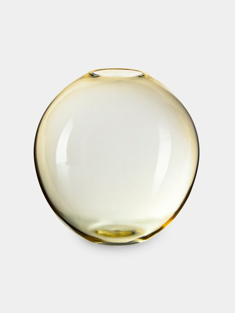 Lobmeyr - BV60 Flower Crystal Bud Vase (4in/10cm) - Yellow - ABASK - 