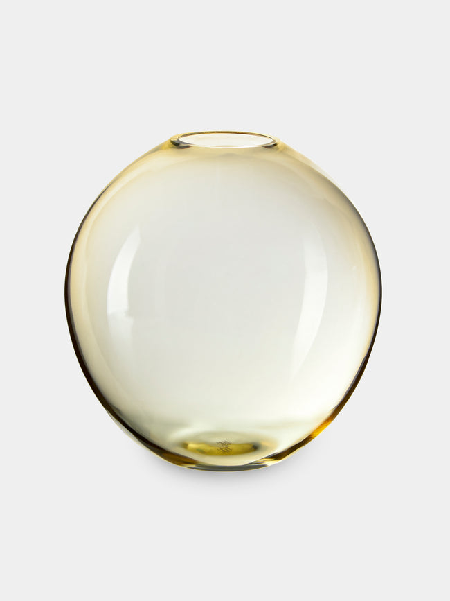 Lobmeyr - BV60 Flower Crystal Bud Vase (4in/10cm) - Yellow - ABASK - 