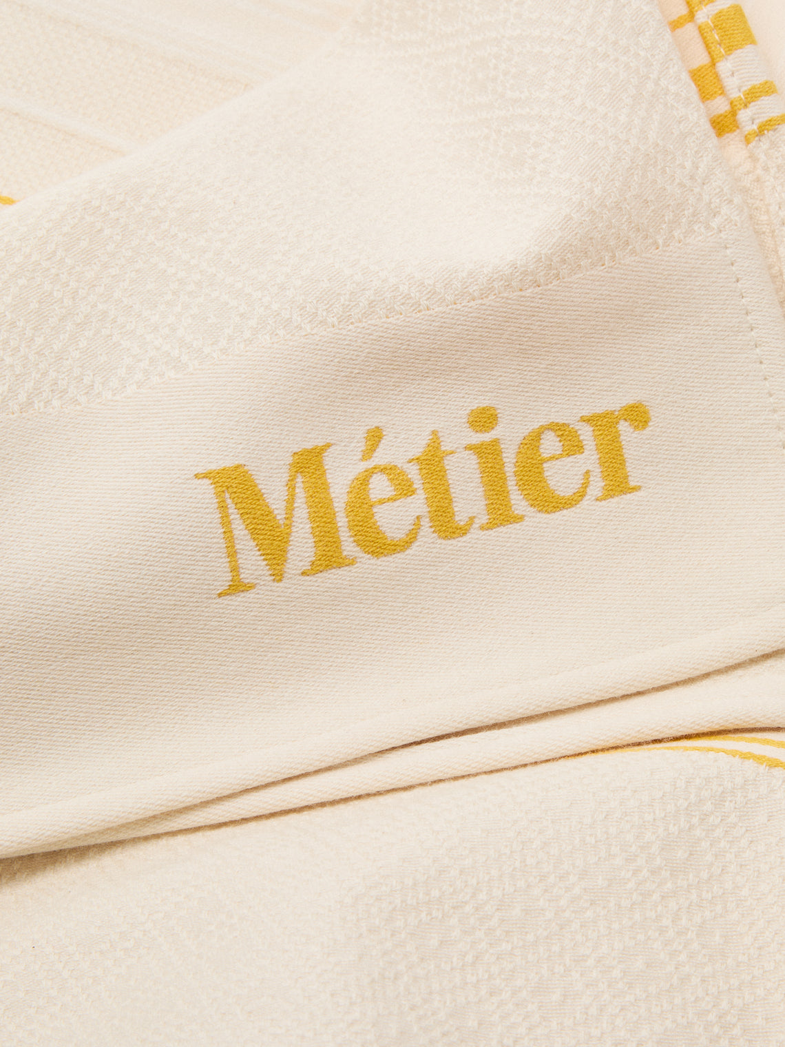 Métier - Cotton Beach Throw (66in/1.7m) - Cream - ABASK