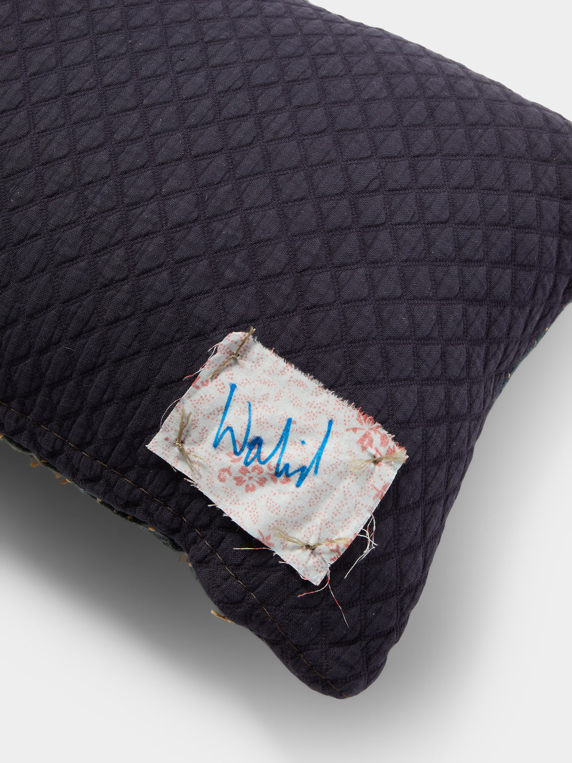 By Walid - 19th-Century Victorian Needlepoint Wool and Cotton Cushion (21.5in/55cm) - Multiple - ABASK
