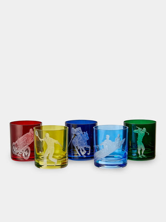 Artel - Sporting Hand-Engraved Crystal Collection - Blue - ABASK - 