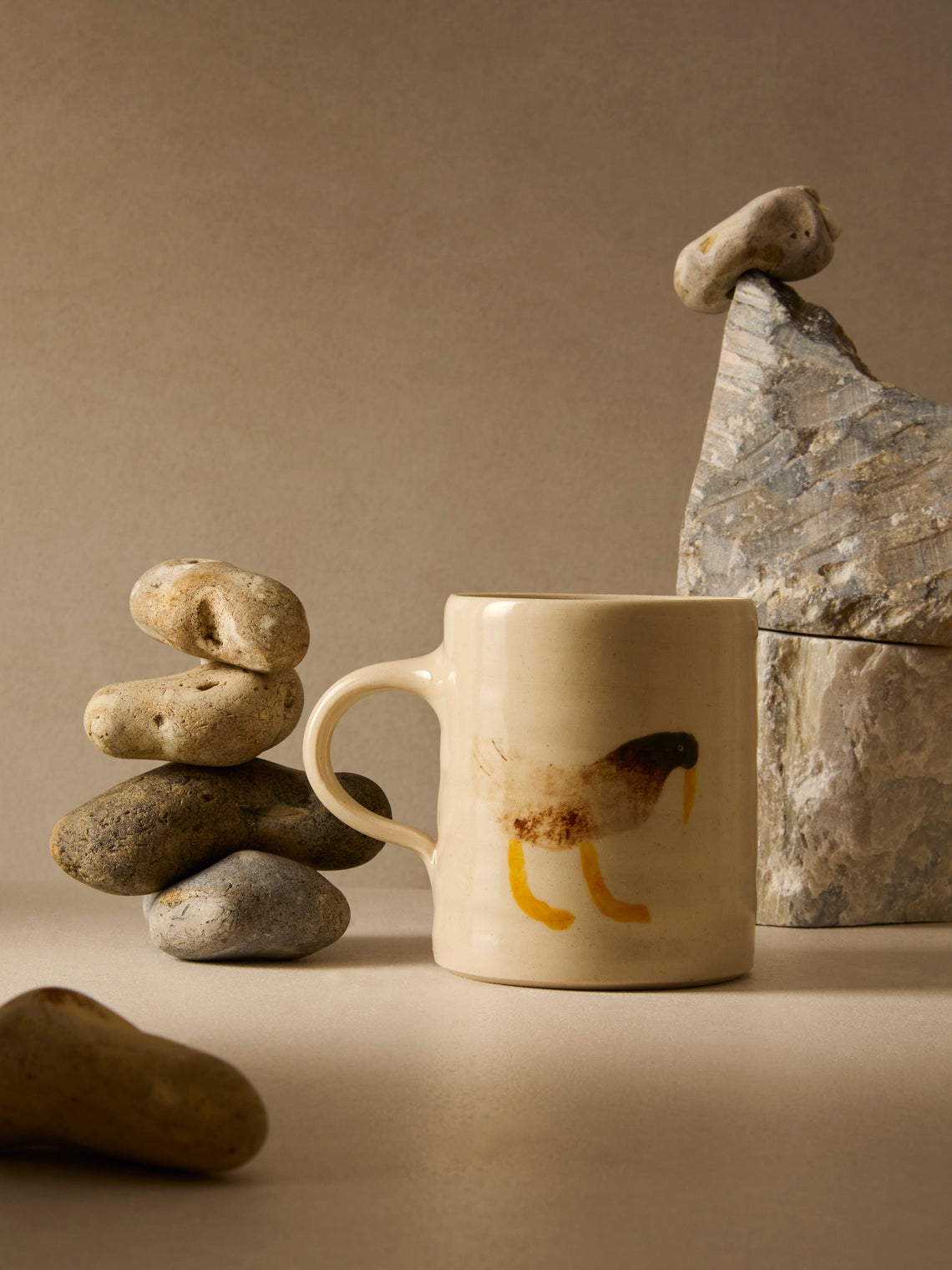 Liz Rowland - Mallard Hand-Painted Ceramic Mug - Multiple - ABASK