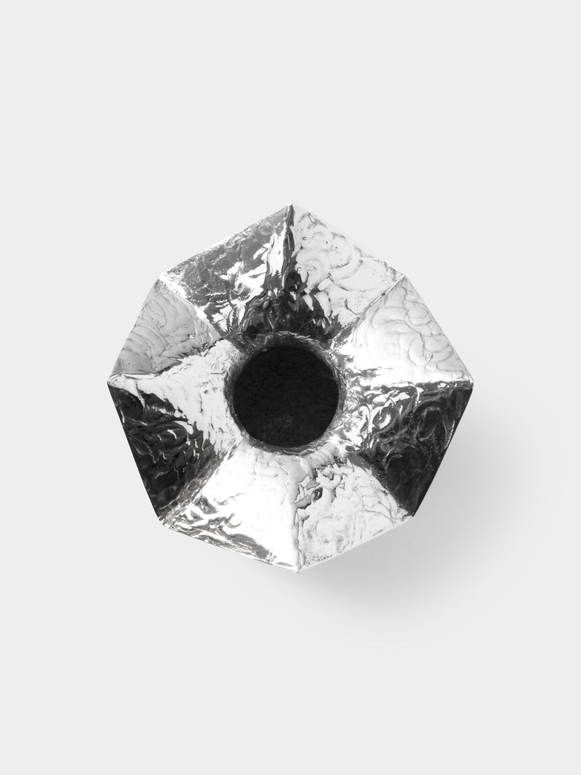 San Lorenzo - 1993 Afra and Tobia Scarpa Cartoccio Sterling Silver Vase (4.5in/11cm) - Silver - ABASK