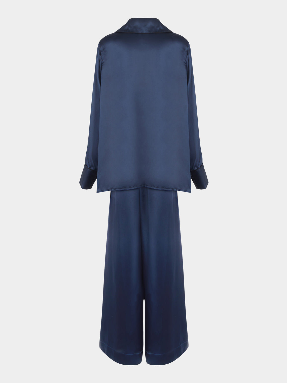 Thierry Colson - The Albertine Silk Pajama Set - Navy - ABASK