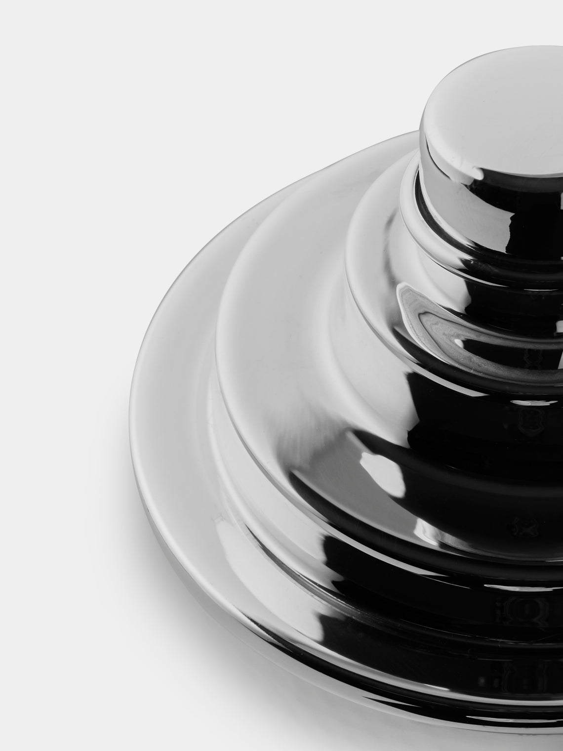 Pampaloni - Silver-Plated Hammered Large Cocktail Shaker - Silver - ABASK