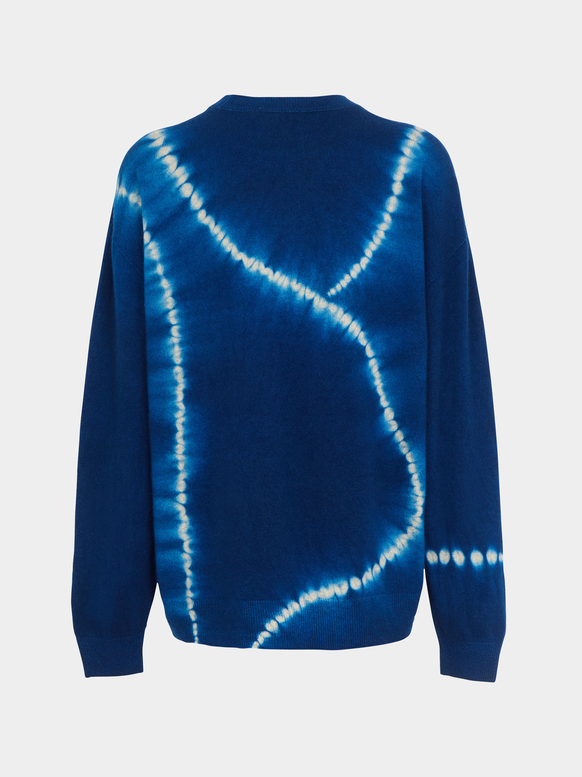 Suzusan - Shibori Cashmere Seamless Wide Crew-Neck Sweater -  - ABASK