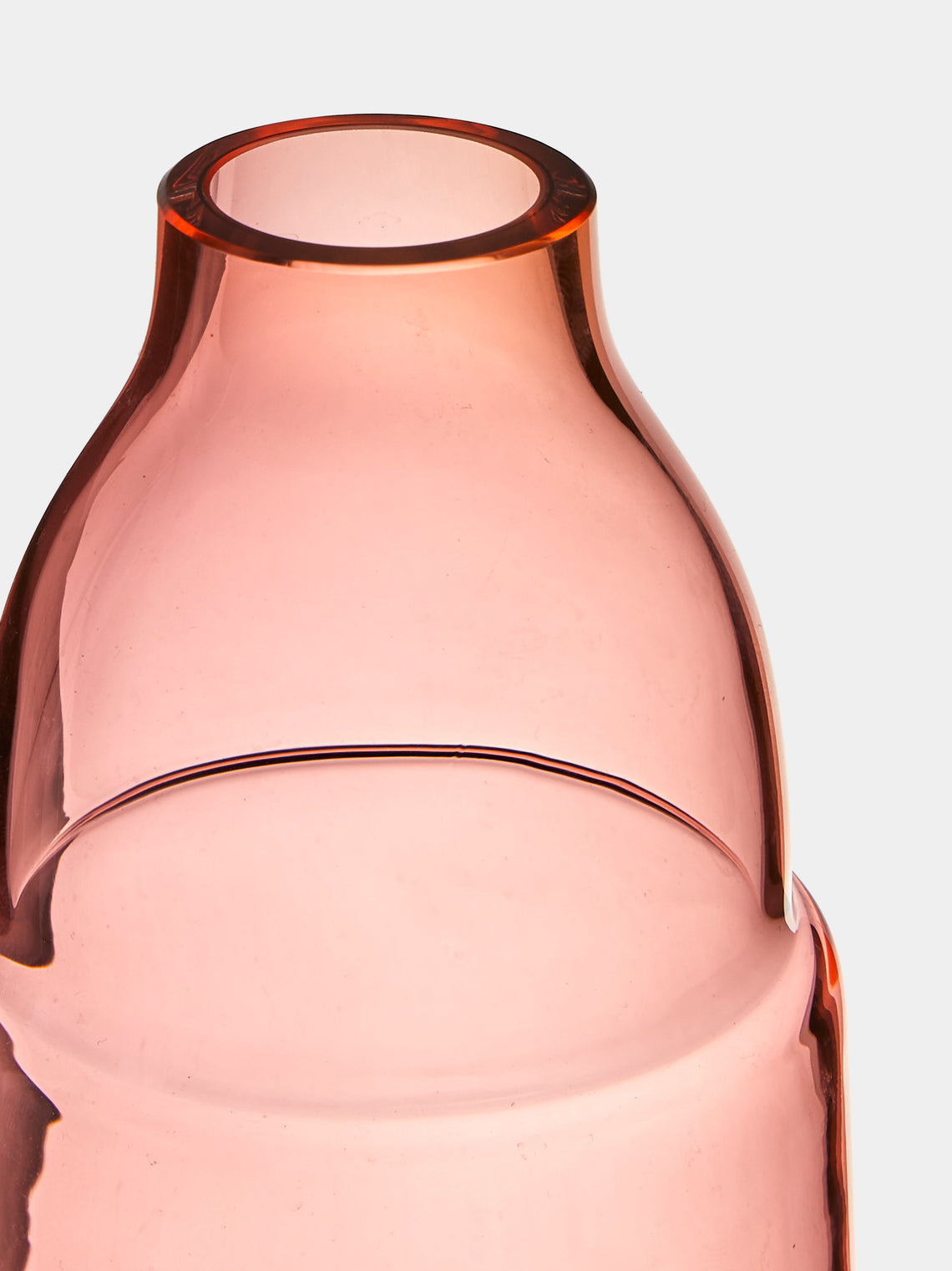 Kickie Chudikova - Danube Hand-Blown Bohemian Crystal Carafe and Tumbler - Pink - ABASK