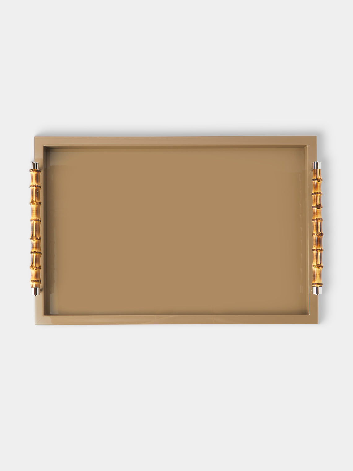 Riviere - Frida Lacquered Tray (23.5in/60cm) - Beige - ABASK - 