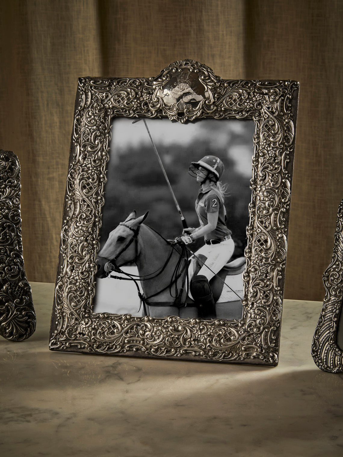 Antique and Vintage - 1901 British Chester Sterling Silver Photo Frame (6x8") - Silver - ABASK