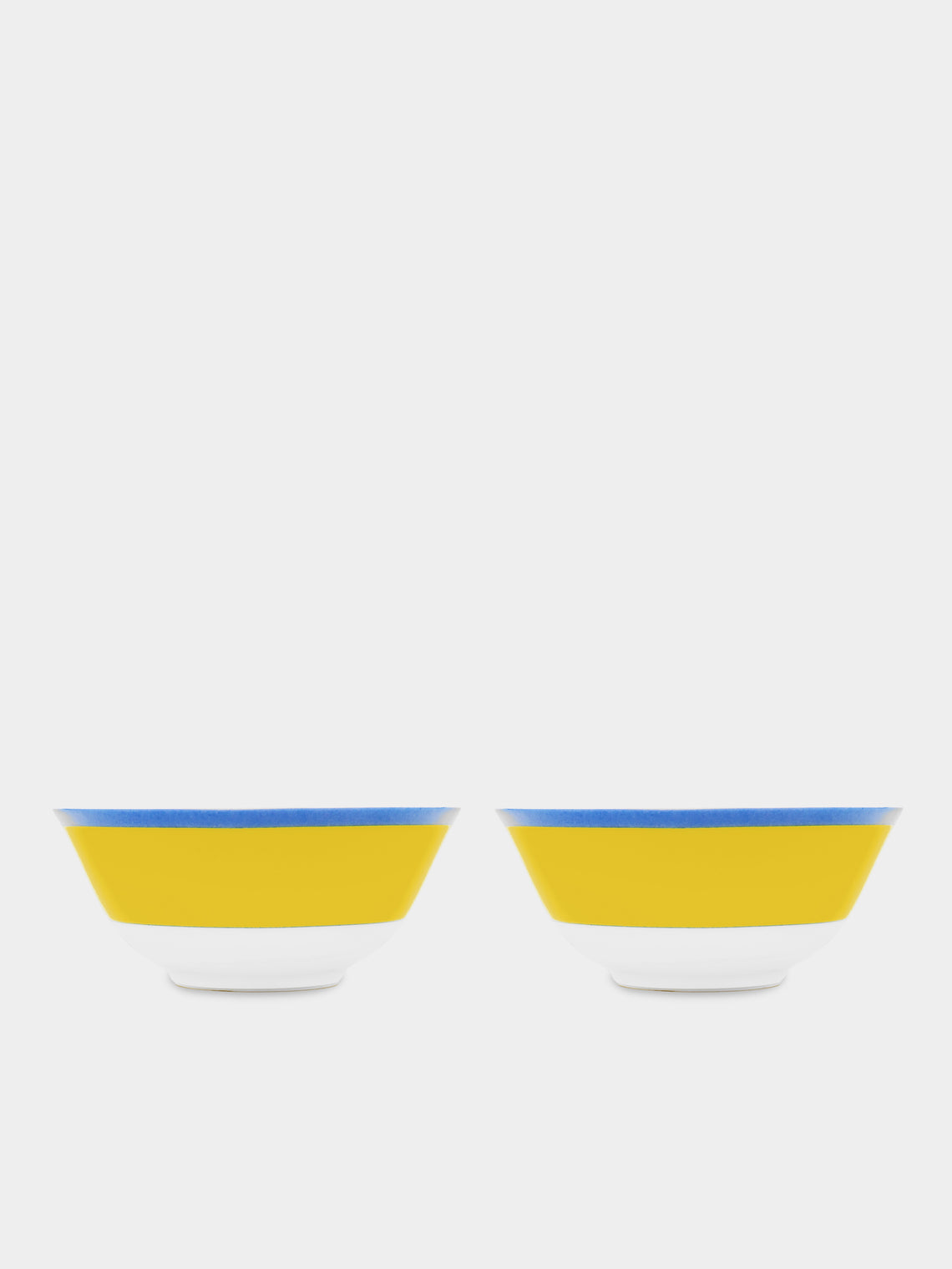 Robert Haviland & C. Parlon - Monet Porcelain Cereal Bowls – 6.5in/16.5cm (Set of 2) - Yellow - ABASK 
