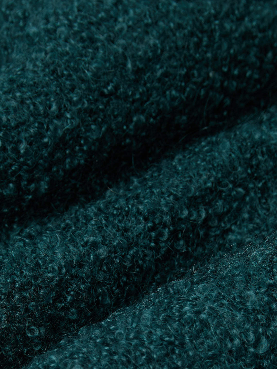 Brun de Vian-Tiran - Cirrus Handwoven Mohair Throw (71in/1.8m) - Blue - ABASK