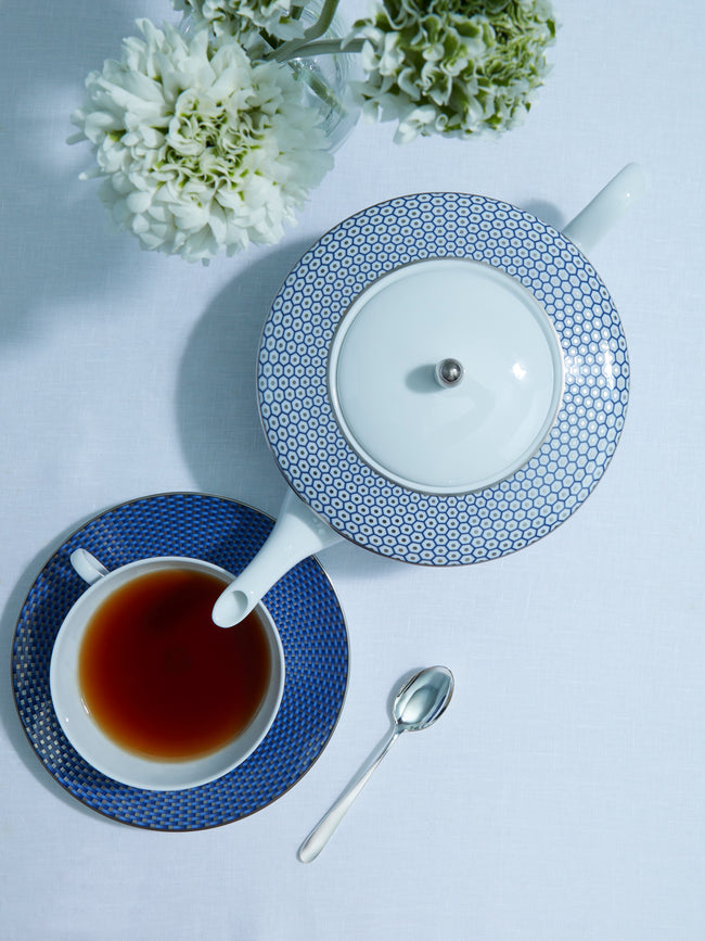 Raynaud - Trésor Bleu Porcelain Teapot -  - ABASK