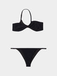 Sara Cristina - Narcissus One-Shoulder Bikini - Black - ABASK - 