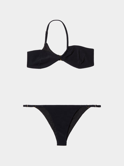 Sara Cristina - Narcissus One-Shoulder Bikini - Black - ABASK - 