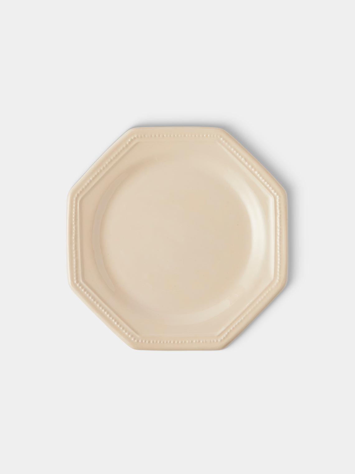 Maison Pichon Uzès - Louis XVI Hand-Glazed Ceramic Side Plates – 9in/23cm (Set of 4) - White - ABASK
