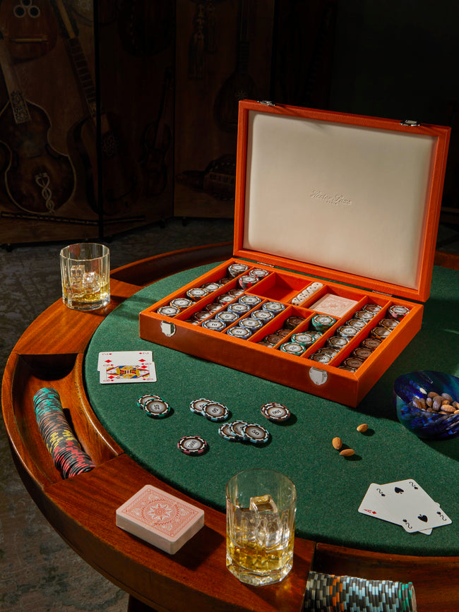 Hector Saxe - Leather Poker Set -  - ABASK