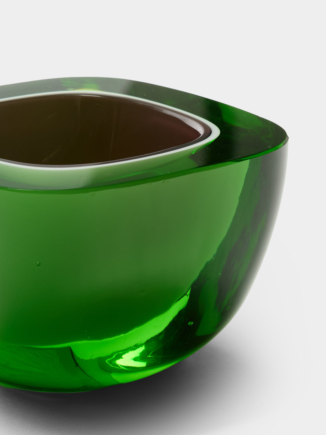 Antique and Vintage - 1960s Murano Glass Ashtray - Green - ABASK