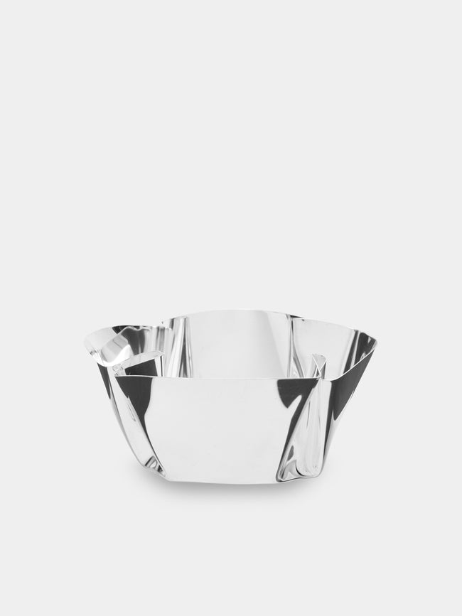 San Lorenzo - 1993 Afra and Tobia Scarpa Cartoccio Pure Silver Bowl (3in/8cm) - Silver - ABASK - 