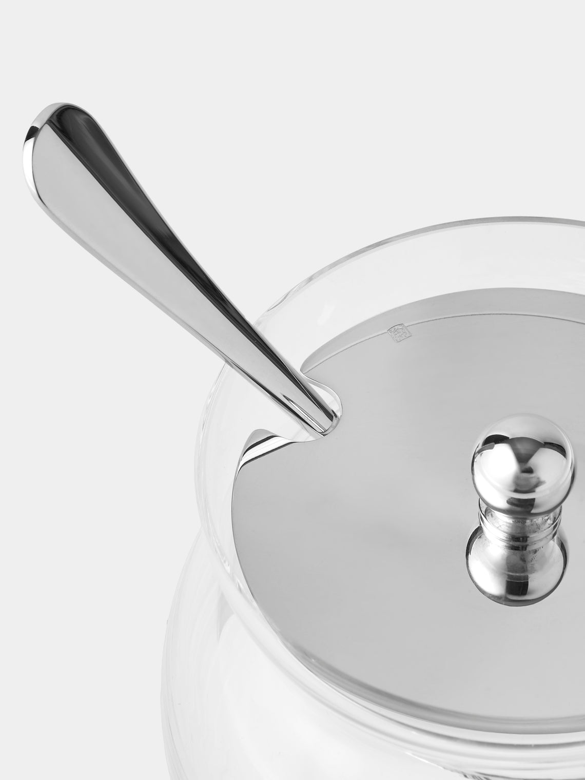 Ercuis - Héritage Silver-Plated Jam Pot with Spoon - Silver - ABASK