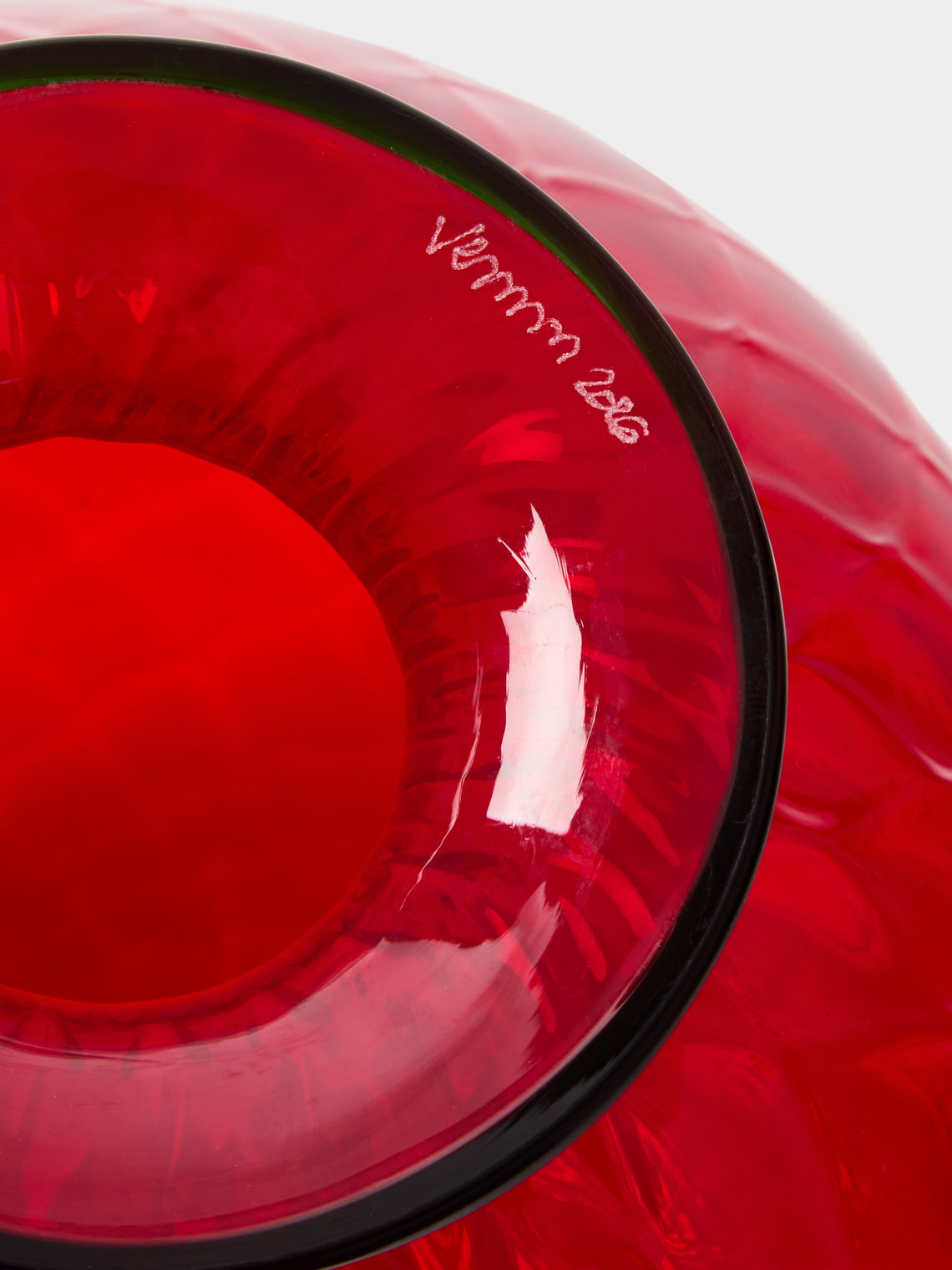 Venini - Monofiore Balloton Hand-Blown Murano Glass Vase (8in/20.5cm) - Red - ABASK
