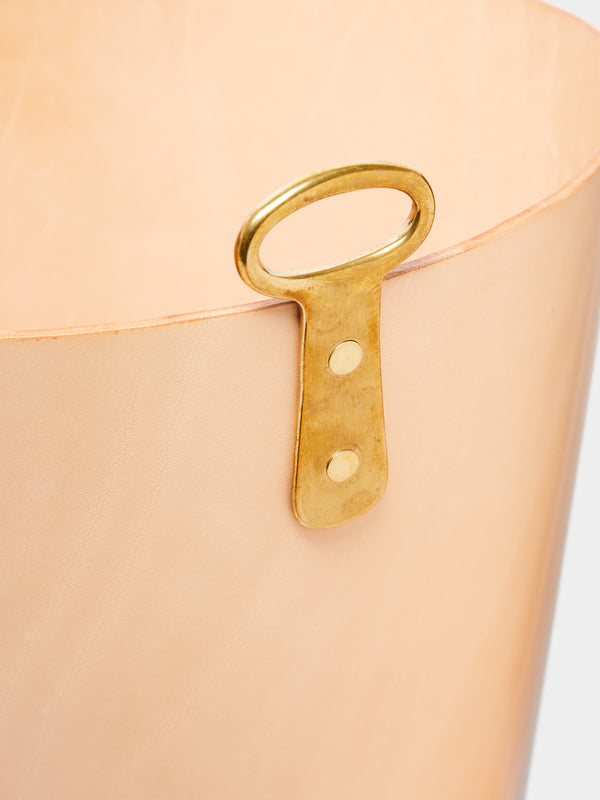 Otis Ingrams - Eyelet Leather Wastepaper Bin -  - ABASK