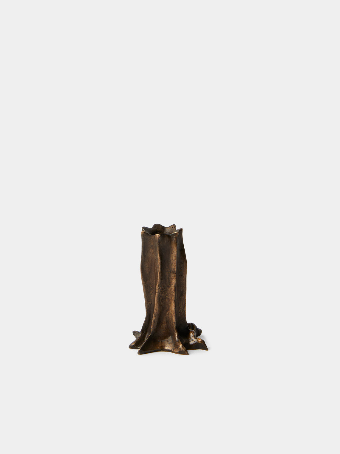 Studio Palatin - | Set of 4 | Arbor Bronze Candlesticks - Bronze - ABASK