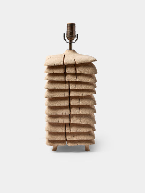 Jamie Gaunt Designs - No. 10 Natural Oak Table Lamp - Natural - ABASK - 