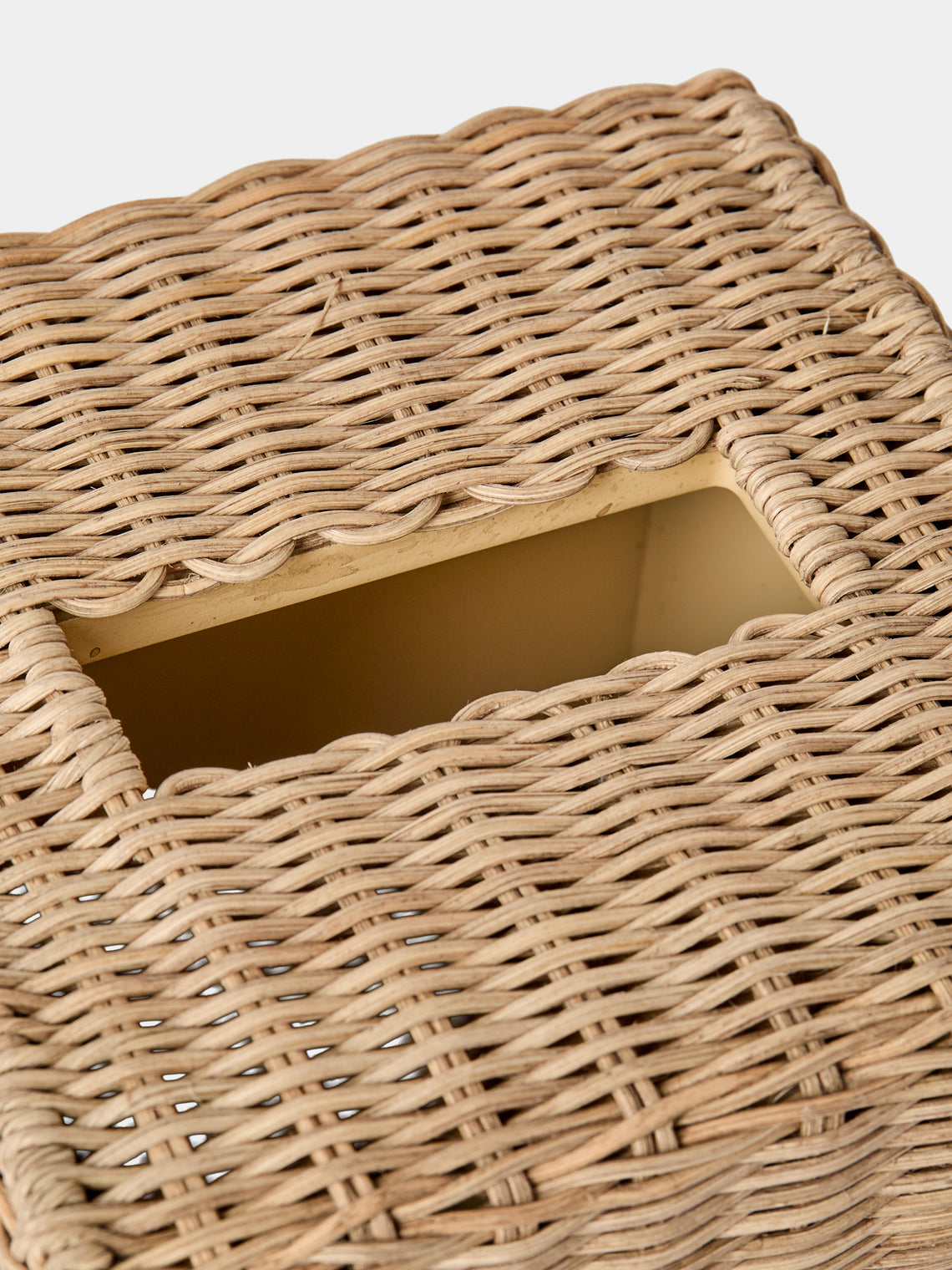 Pigment France - Amiens Rattan Tissue Box - Natural - ABASK