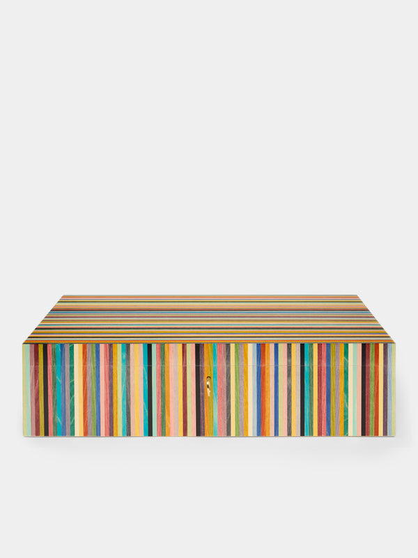 Kevin Stamper - Stripe Marquetry Wood Jewelry Box - Multiple - ABASK - 