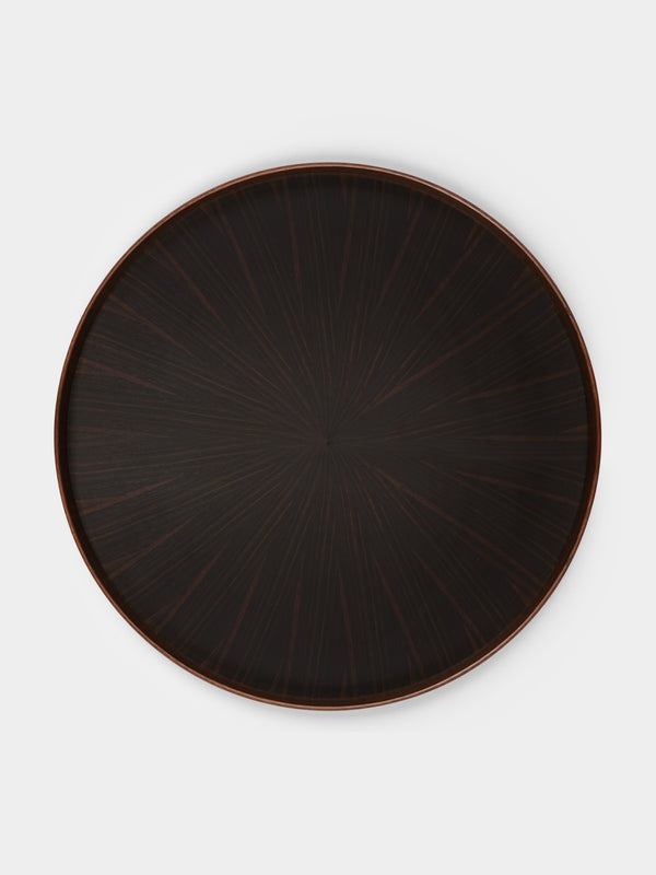Mori Kougei - Poke Ebony Round Tray -  - ABASK - 