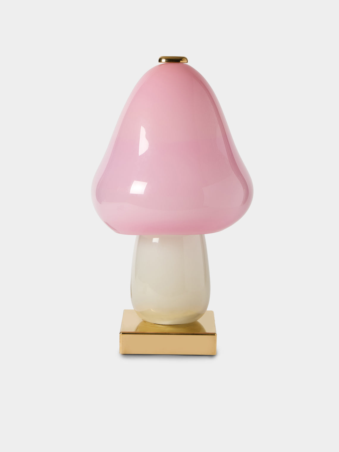 Helle Mardahl Studio - Mushroom Hand-Blown Glass Table Lamp - Pink - ABASK - 