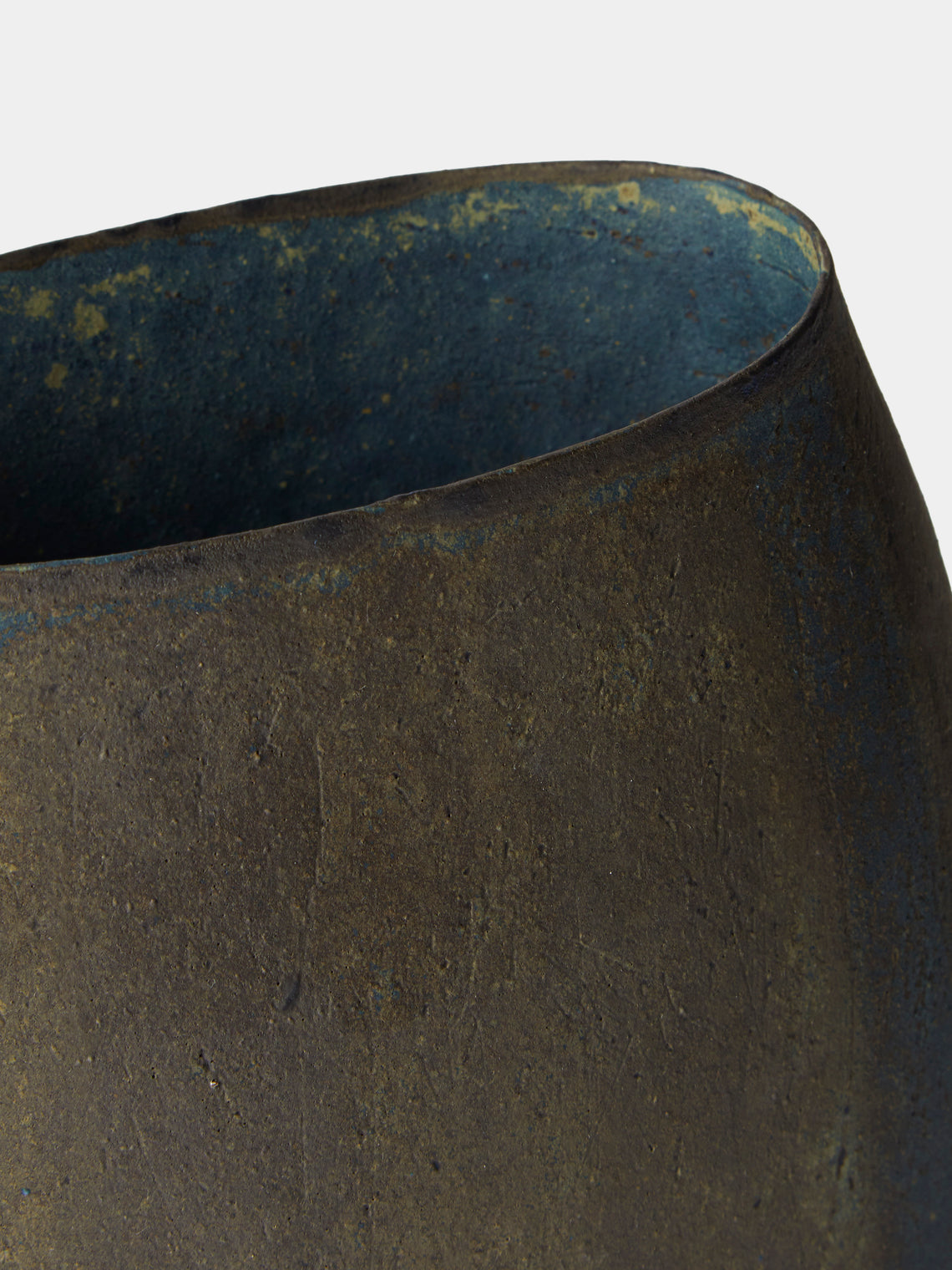 Linda Ouhbi - 21/2025 Hand-Built Stoneware Vase (15.5in/39cm) - Blue - ABASK