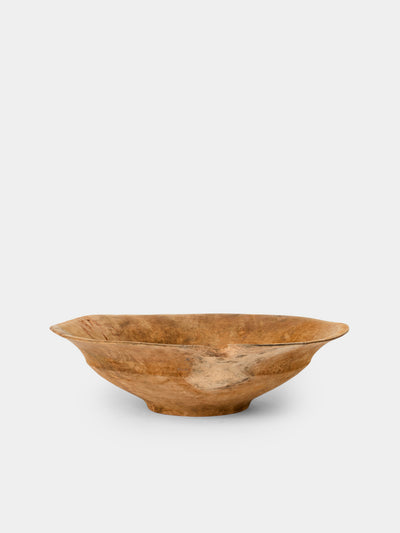 Iida Woodturning - Hand-Turned Cherry Wood Earth-Finish Bowl - Brown - ABASK - 