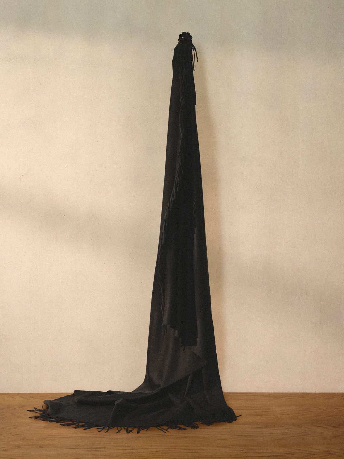 Begg x Co - Arran Cashmere Throw (72in/1.8m) - Black - ABASK