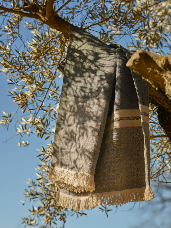 Libeco - Tack Stripe Belgian Linen Towel -  - ABASK
