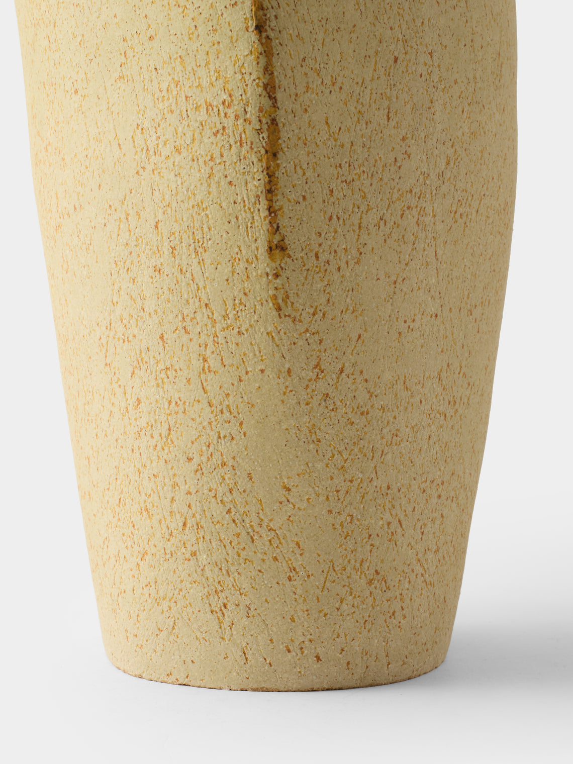 Linda Ouhbi - No. 2 Hand-Built Stoneware Vase (18in/46cm) - Beige - ABASK