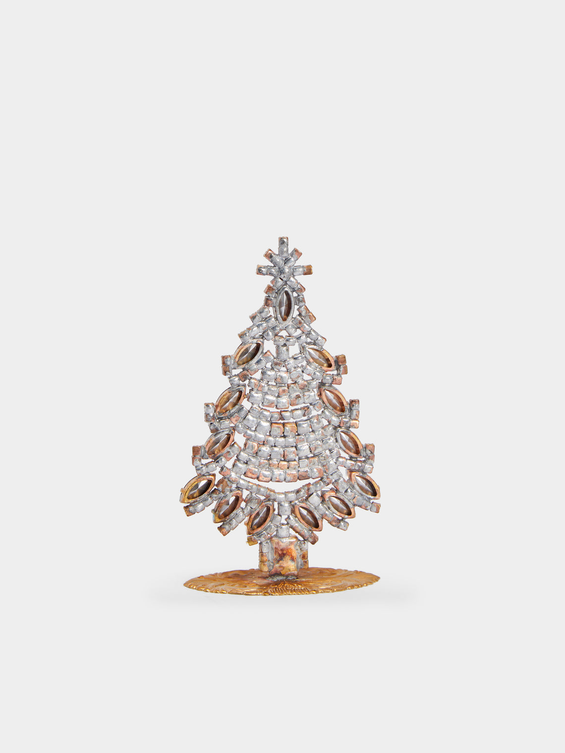 Antique and Vintage - 1930s Czech Gablonzer Jewelled Small Christmas Tree -  - ABASK