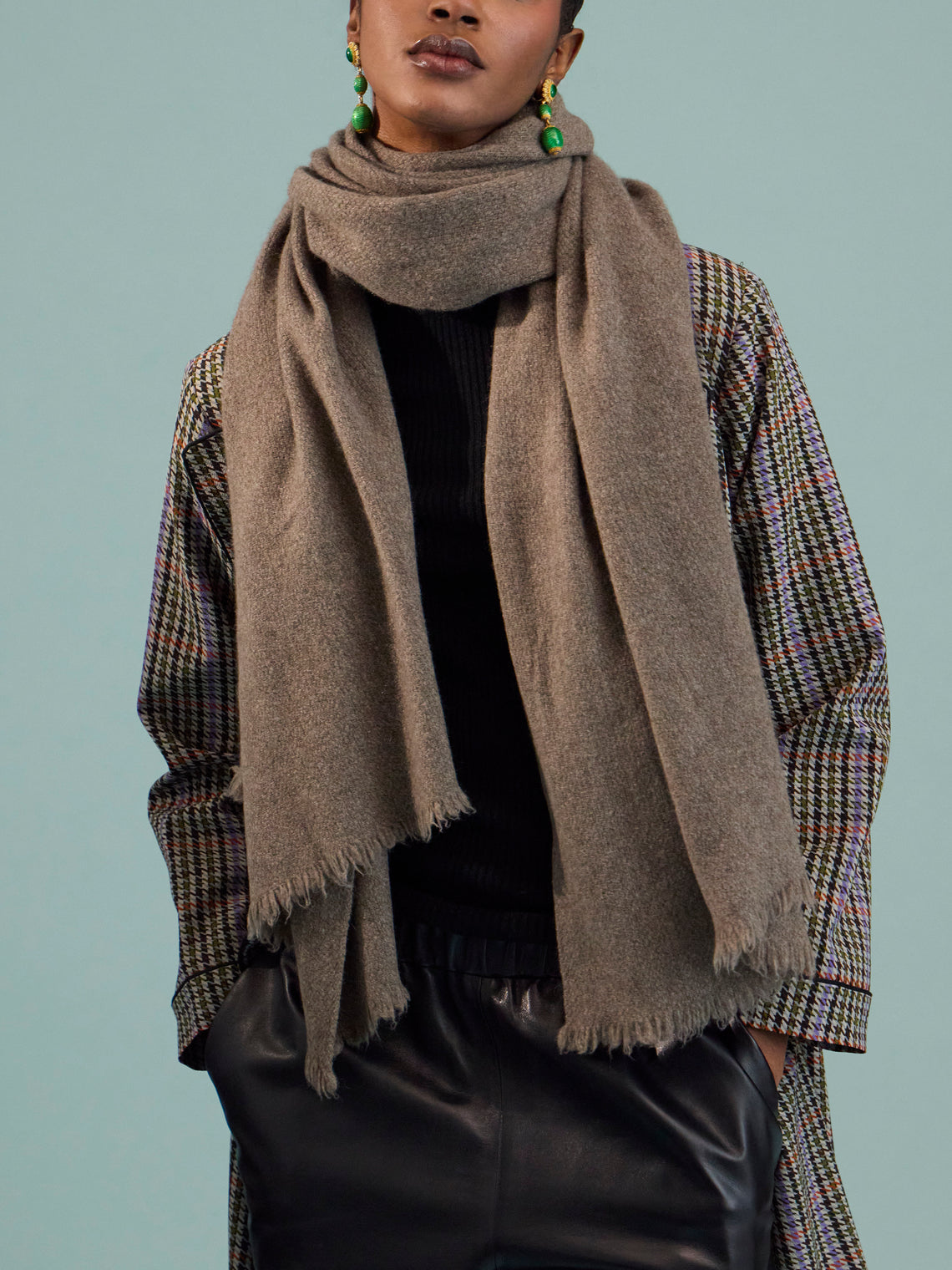 Norlha - Nomad Net Yak Scarf (75in/1.9m) - Gray - ABASK