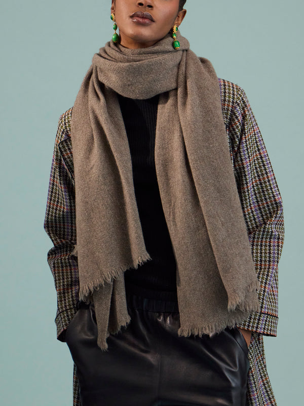 Norlha - Nomad Net Yak Scarf (75in/1.9m) - Gray - ABASK